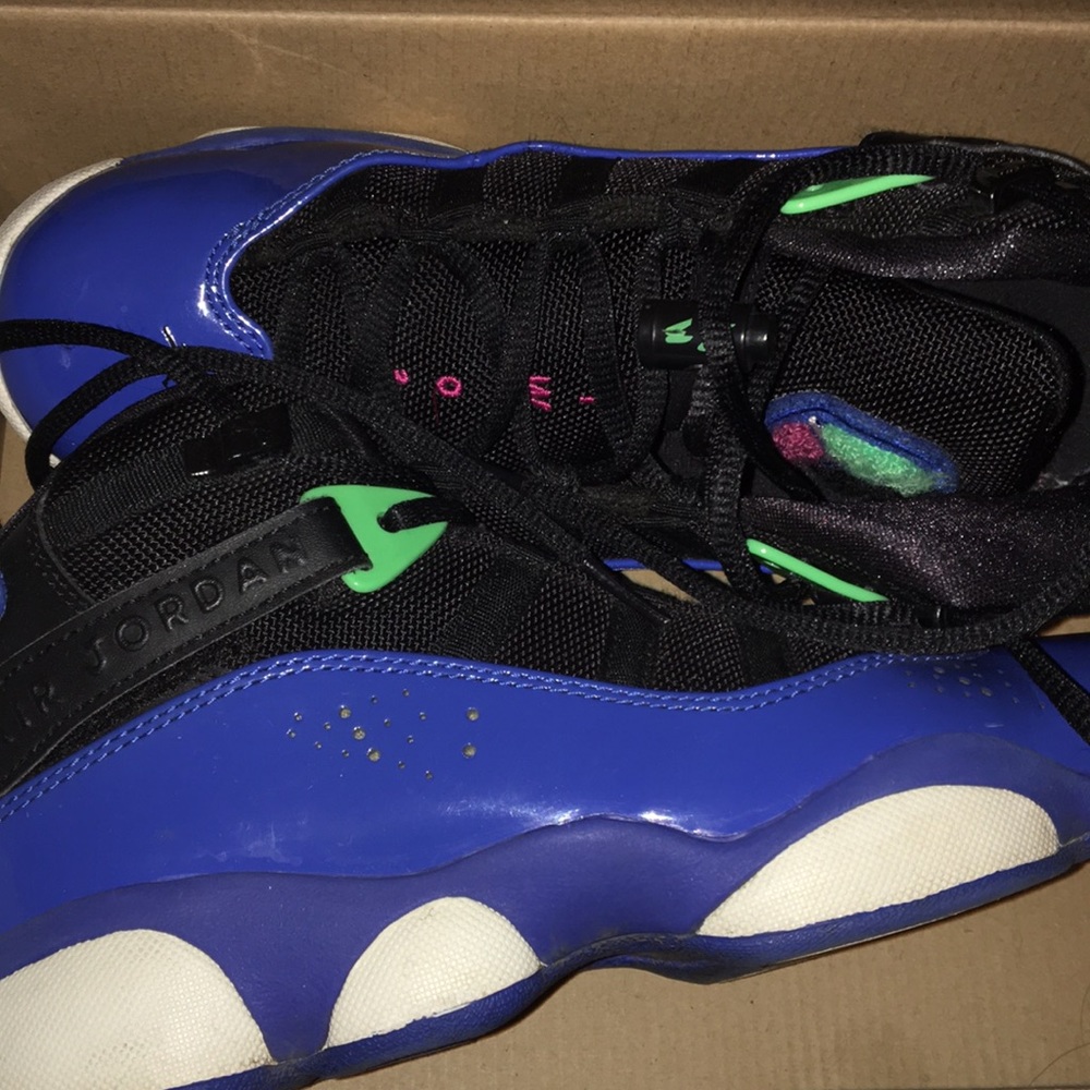 Jordan blue and white sneaker